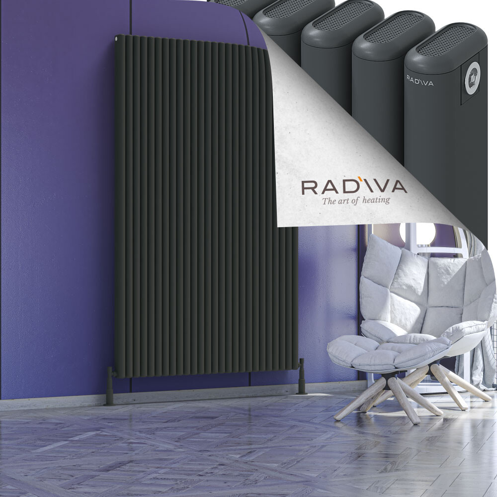 Kotto Aluminium Radiator 1900x1166 Dark Anthracite - 1