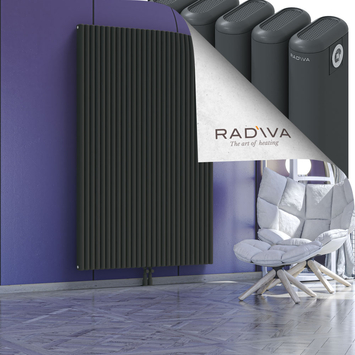 Kotto Aluminium Radiator 1900x1211 Dark Anthracite Bottom Middle 50mm