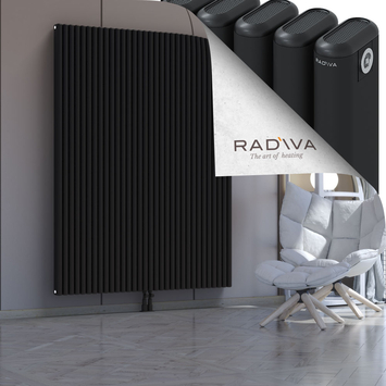 Kotto Aluminium Radiator 1900x1436 Black Bottom Middle 50mm