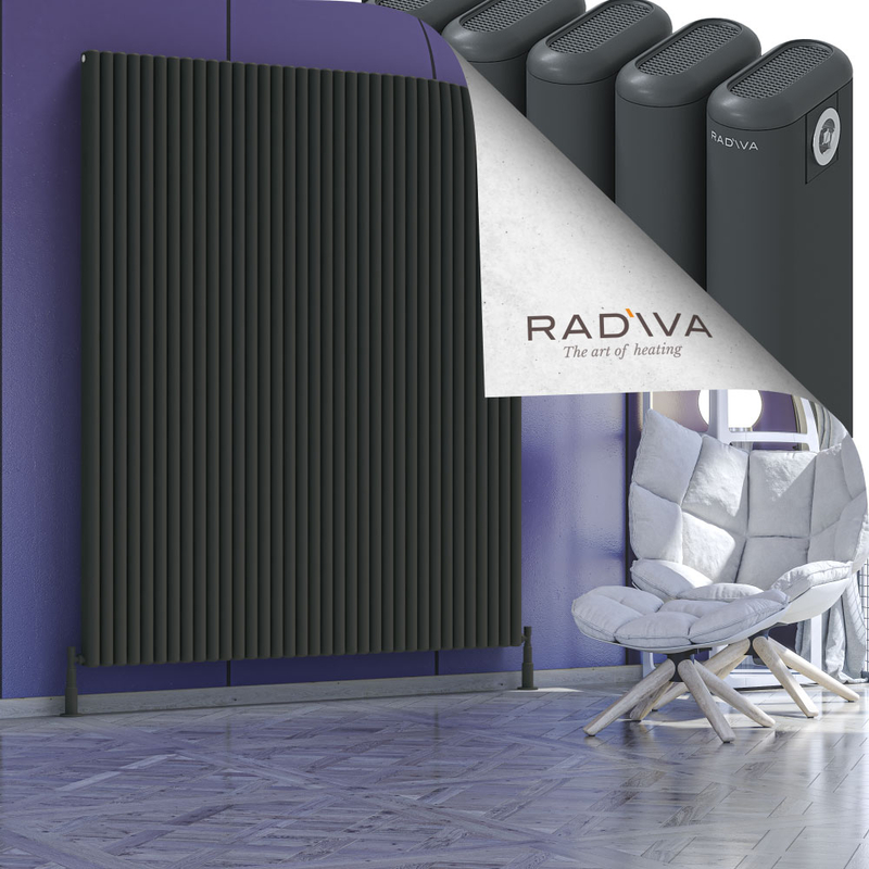 Kotto Aluminium Radiator 1900x1571 Dark Anthracite 