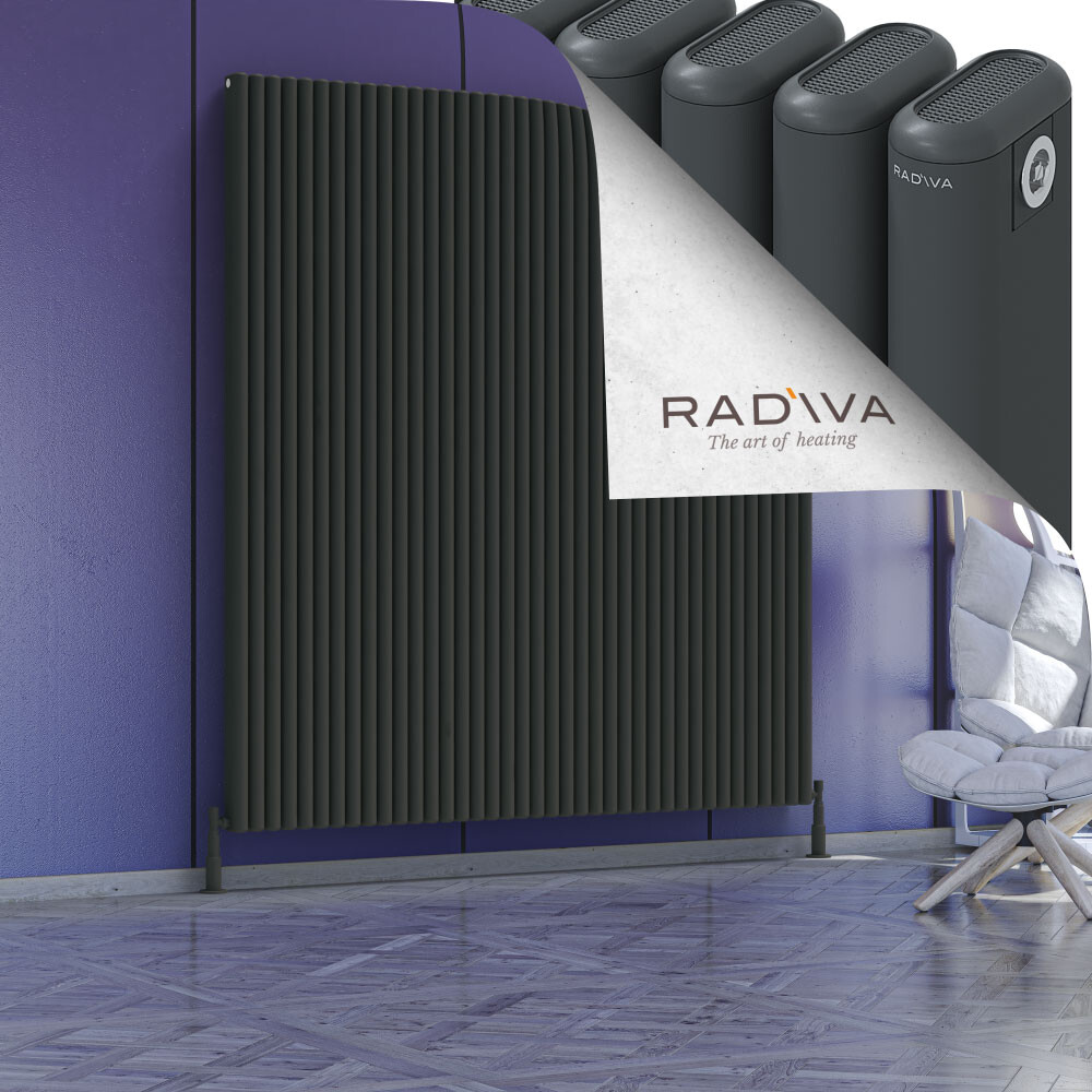 Kotto Aluminium Radiator 1900x1751 Dark Anthracite - 1