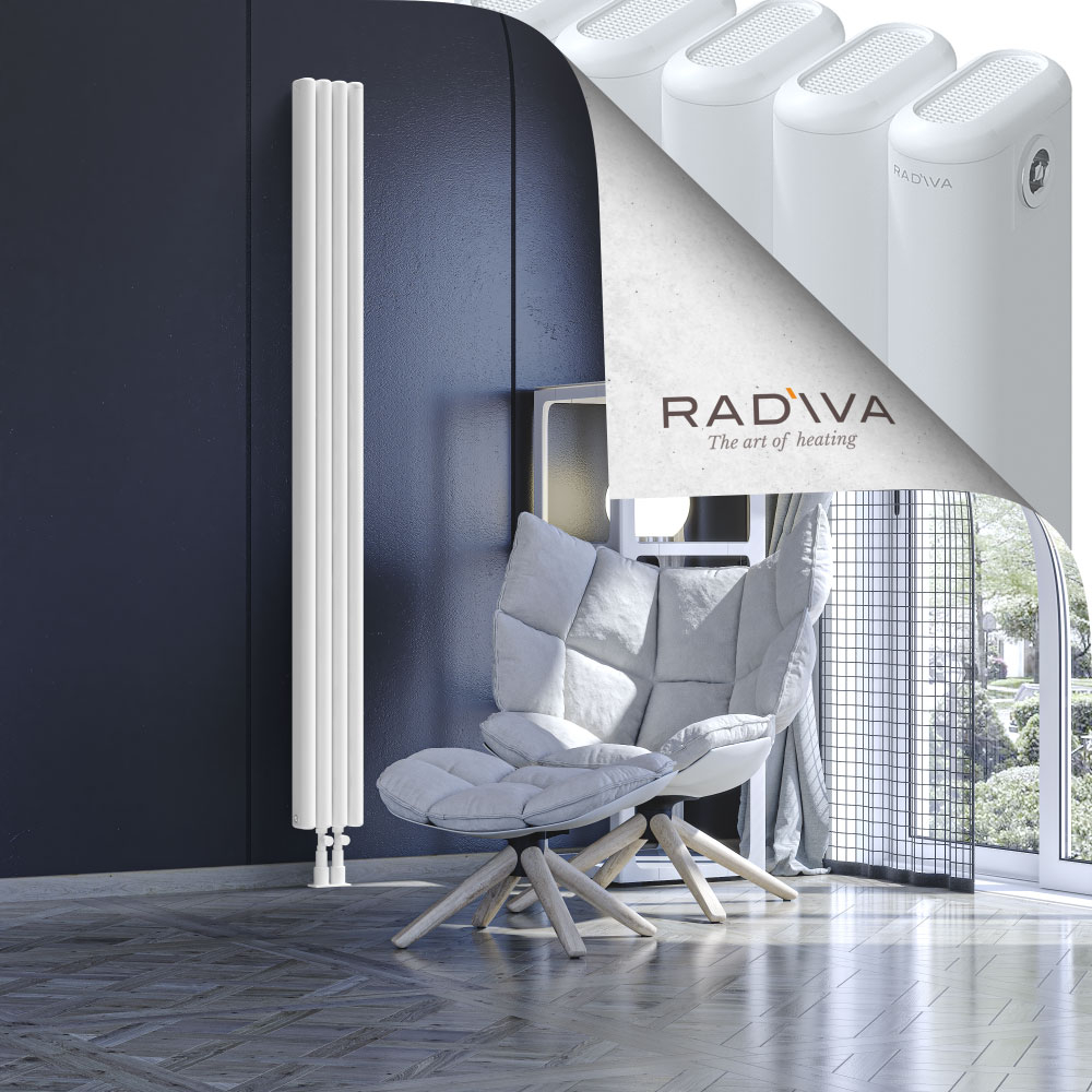 Kotto Aluminium Radiator 1900x176 White - 2