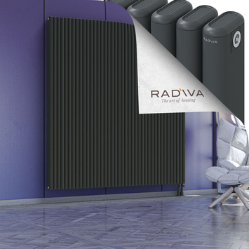 Kotto Aluminium Radiator 1900x1796 Dark Anthracite Bottom Right 50mm