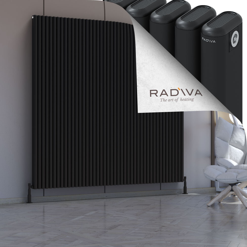 Kotto Aluminium Radiator 1900x1976 Black - 1