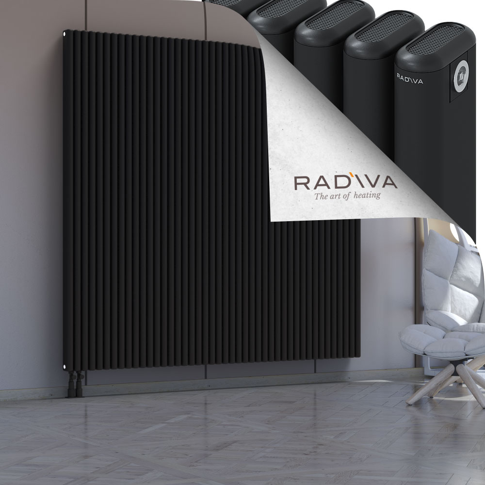 Kotto Aluminium Radiator 1900x1976 Black - 3