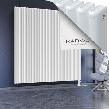 Kotto Aluminium Radiator 1900x1976 White Bottom Right 50mm