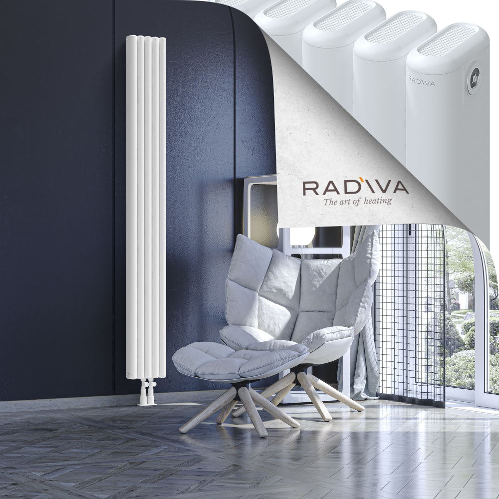Kotto Aluminium Radiator 1900x221 White - 2