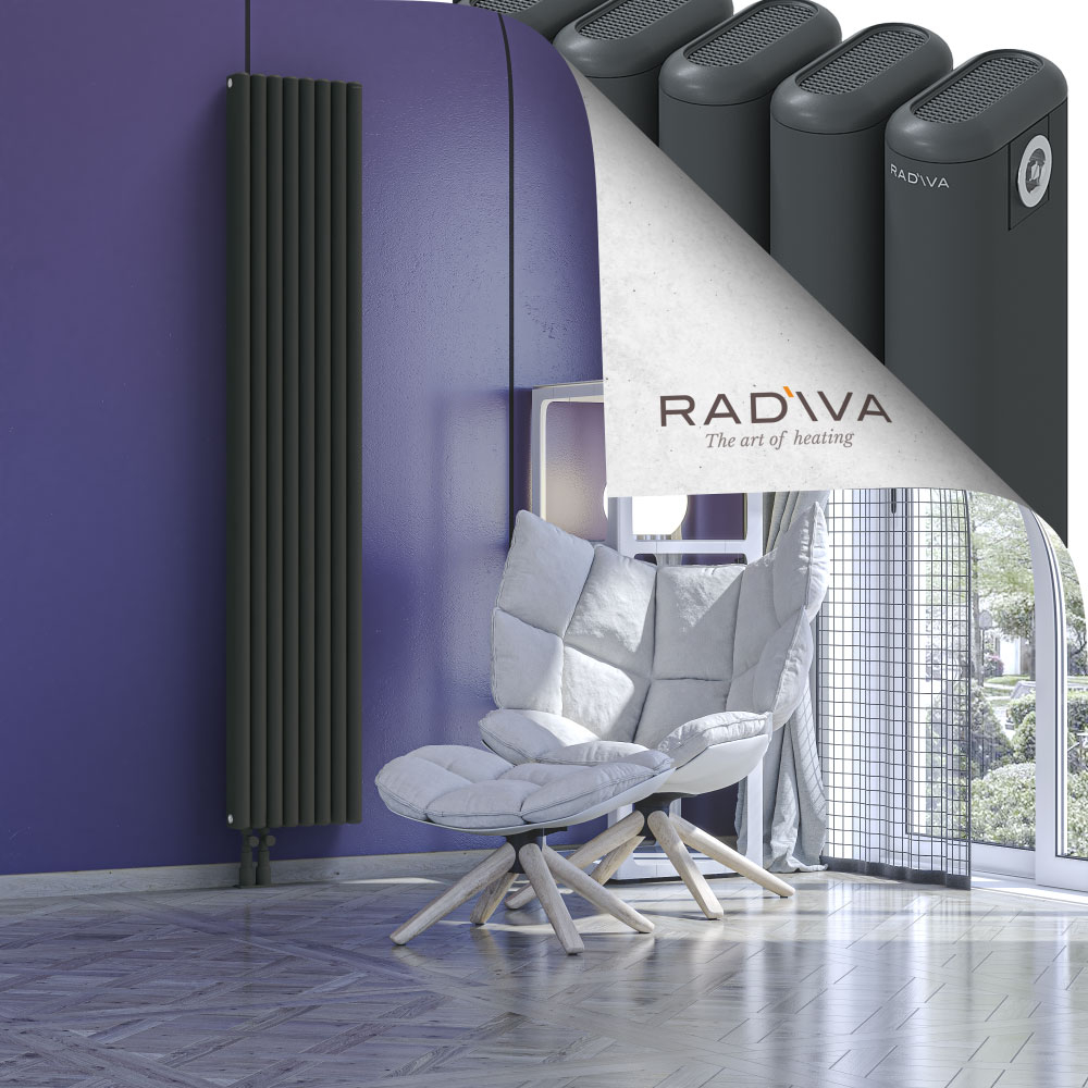 Kotto Aluminium Radiator 1900x356 Dark Anthracite - 3