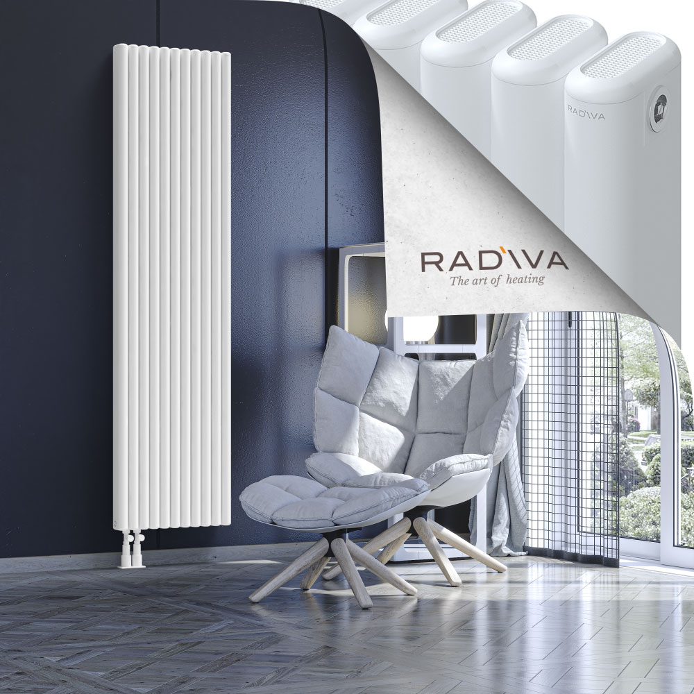 Kotto Aluminium Radiator 1900x491 White - 3