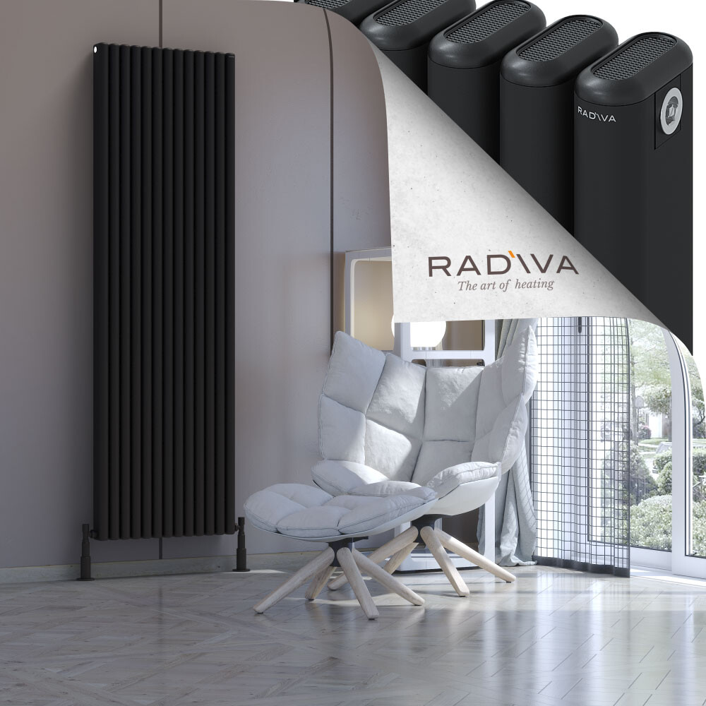 Kotto Aluminium Radiator 1900x581 Black - 1