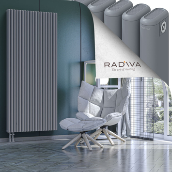 Kotto Aluminium Radiator 1900x851 Grey Bottom Left 50mm