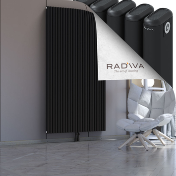 Kotto Aluminium Radiator 2000x1076 Black Bottom Middle 50mm