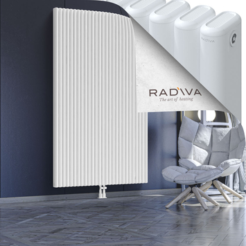 Kotto Aluminium Radiator 2000x1211 White Bottom Middle 50mm