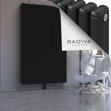 Kotto Aluminium Radiator 2000x1301 Black Bottom Middle 50mm