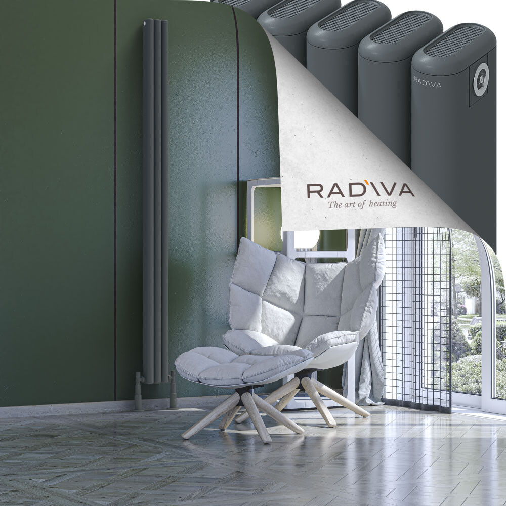Kotto Aluminium Radiator 2000x131 Anthracite - 1
