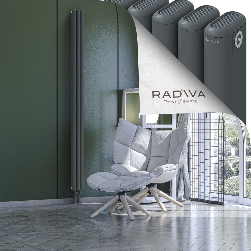 Kotto Aluminium Radiator 2000x131 Anthracite - 3