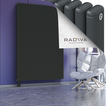Kotto Aluminium Radiator 2000x1391 Dark Anthracite Bottom Left 50mm