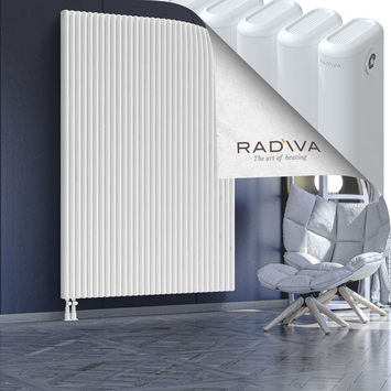 Kotto Aluminium Radiator 2000x1391 White Bottom Left 50mm