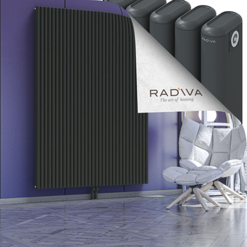 Kotto Aluminium Radiator 2000x1436 Dark Anthracite Bottom Middle 50mm