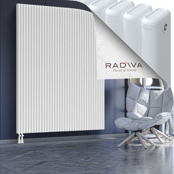 Kotto Aluminium Radiator 2000x1571 White Bottom Left 50mm