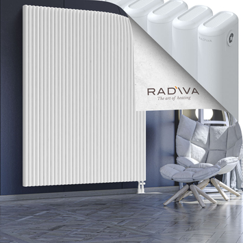 Kotto Aluminium Radiator 2000x1571 White Bottom Right 50mm