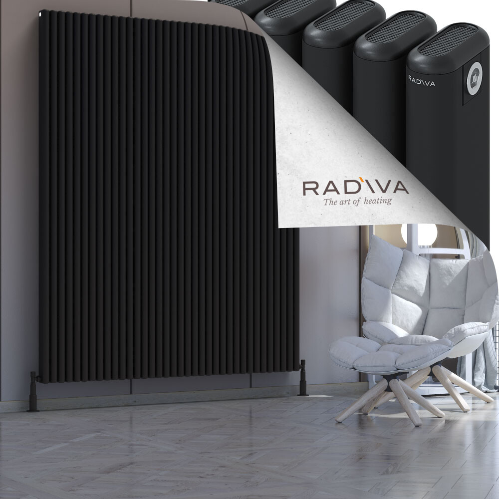 Kotto Aluminium Radiator 2000x1616 Black - 1