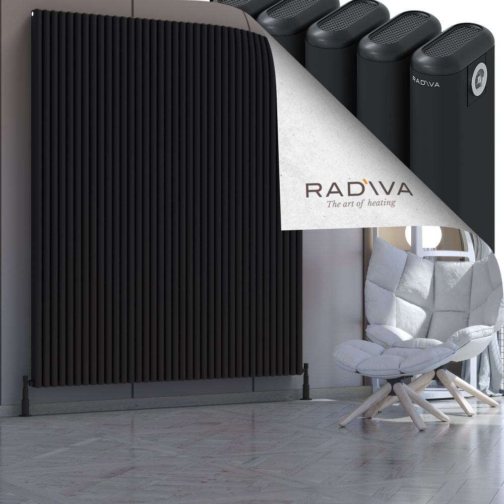 Kotto Aluminium Radiator 2000x1661 Black - 1