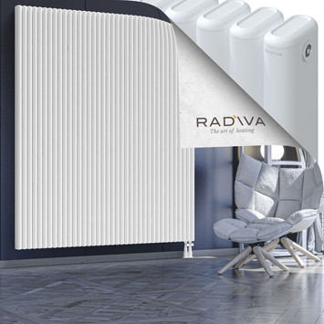 Kotto Aluminium Radiator 2000x1706 White Bottom Right 50mm