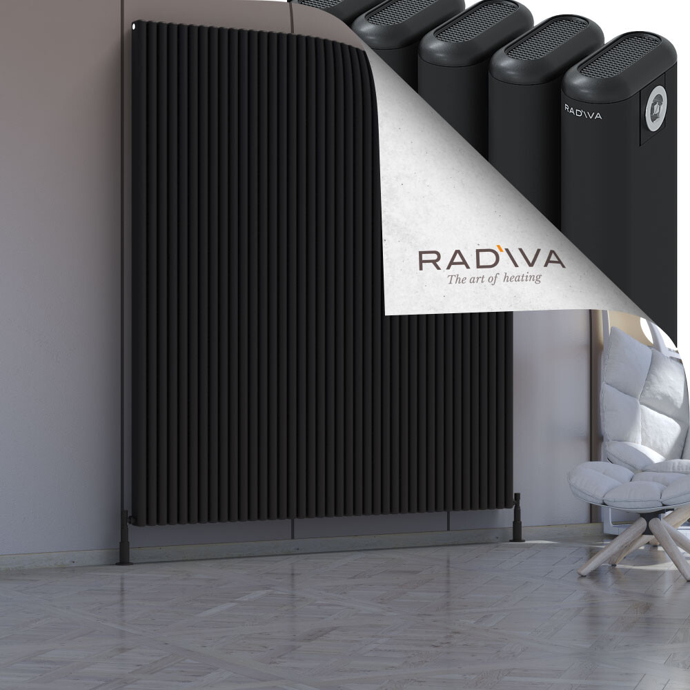 Kotto Aluminium Radiator 2000x1796 Black - 1