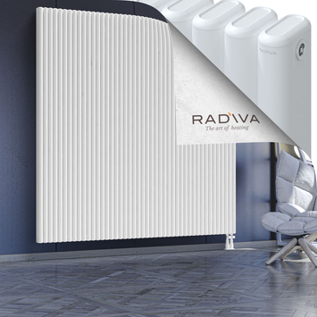 Kotto Aluminium Radiator 2000x2021 White Bottom Right 50mm