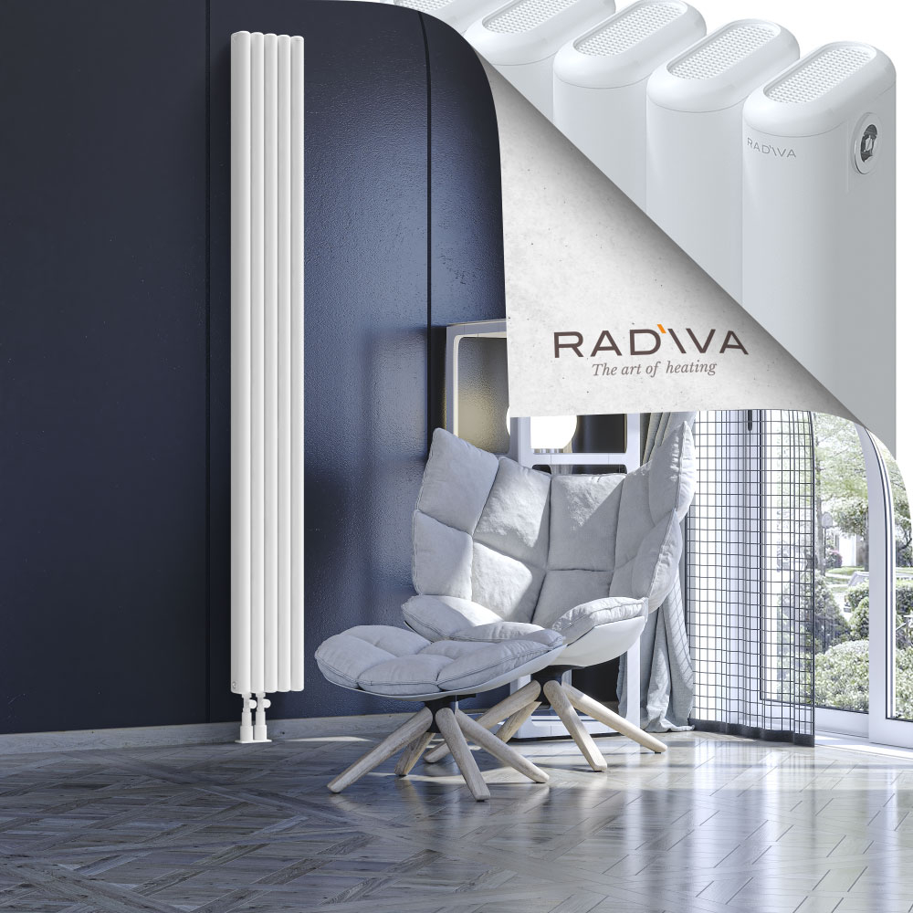 Kotto Aluminium Radiator 2000x221 White - 3