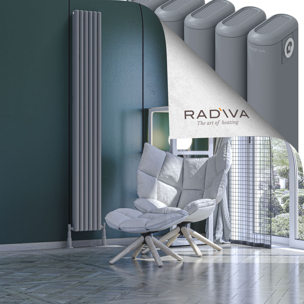 Kotto Aluminium Radiator 2000x266 Grey - 1