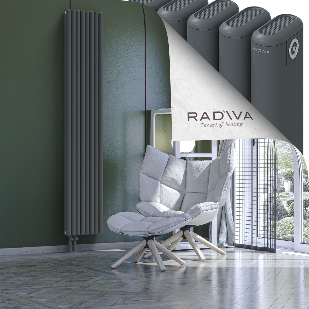 Kotto Aluminium Radiator 2000x356 Anthracite - 3