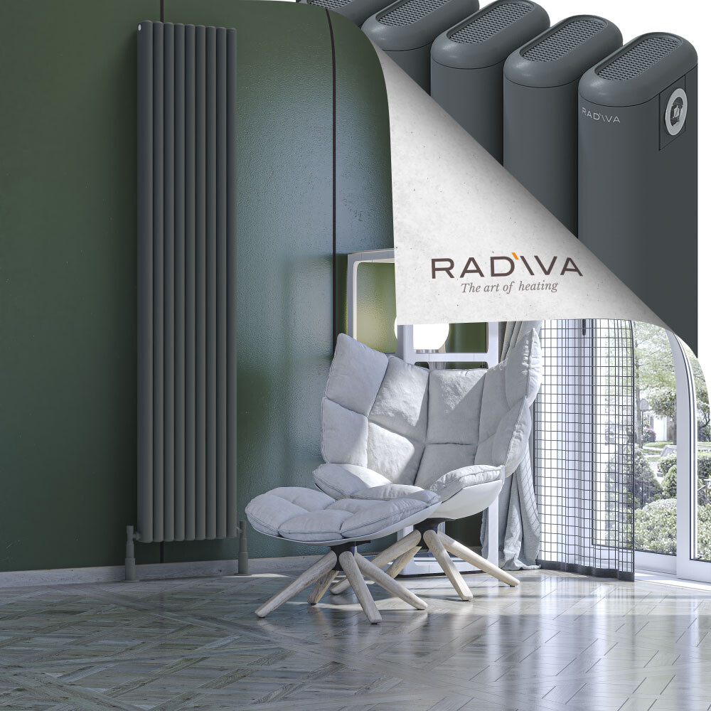 Kotto Aluminium Radiator 2000x401 Anthracite - 1
