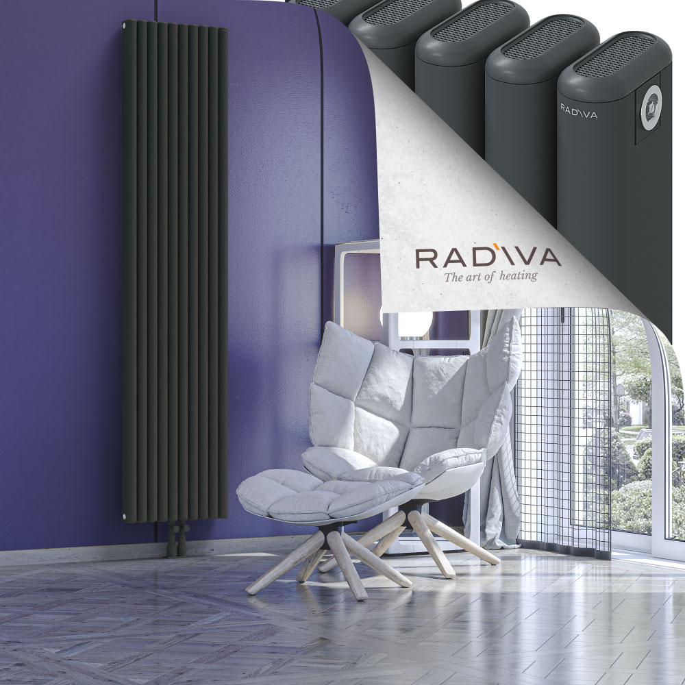 Kotto Aluminium Radiator 2000x446 Dark Anthracite - 2