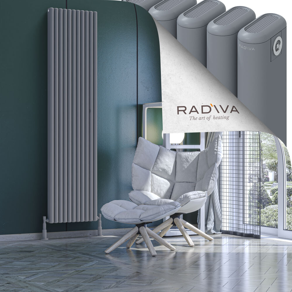 Kotto Aluminium Radiator 2000x491 Grey - 1