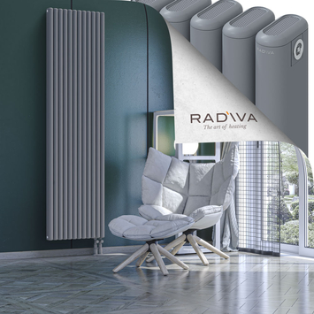 Kotto Aluminium Radiator 2000x536 Grey Bottom Right 50mm