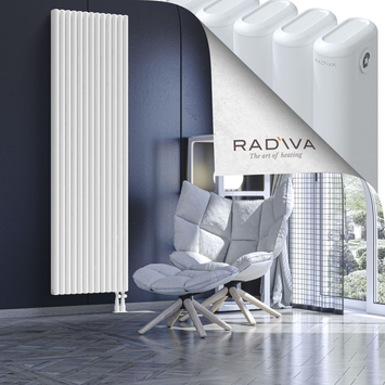 Kotto Aluminium Radiator 2000x581 White Bottom Right 50mm