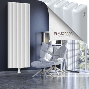 Kotto Aluminium Radiator 2000x716 White Bottom Middle 50mm