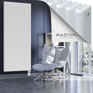 Kotto Aluminium Radiator 2000x851 White Bottom Right 50mm