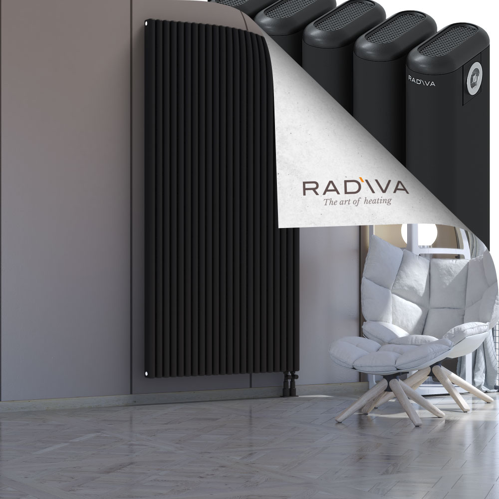 Kotto Aluminium Radiator 2000x986 Black - 4