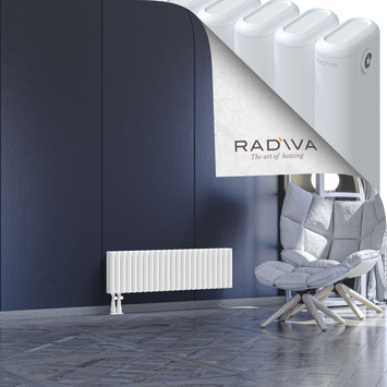 Kotto Aluminium Radiator 300x1031 White Bottom Left 50mm