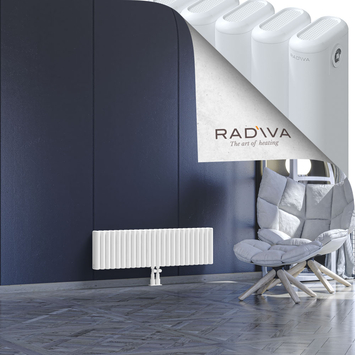 Kotto Aluminium Radiator 300x1076 White Bottom Middle 50mm