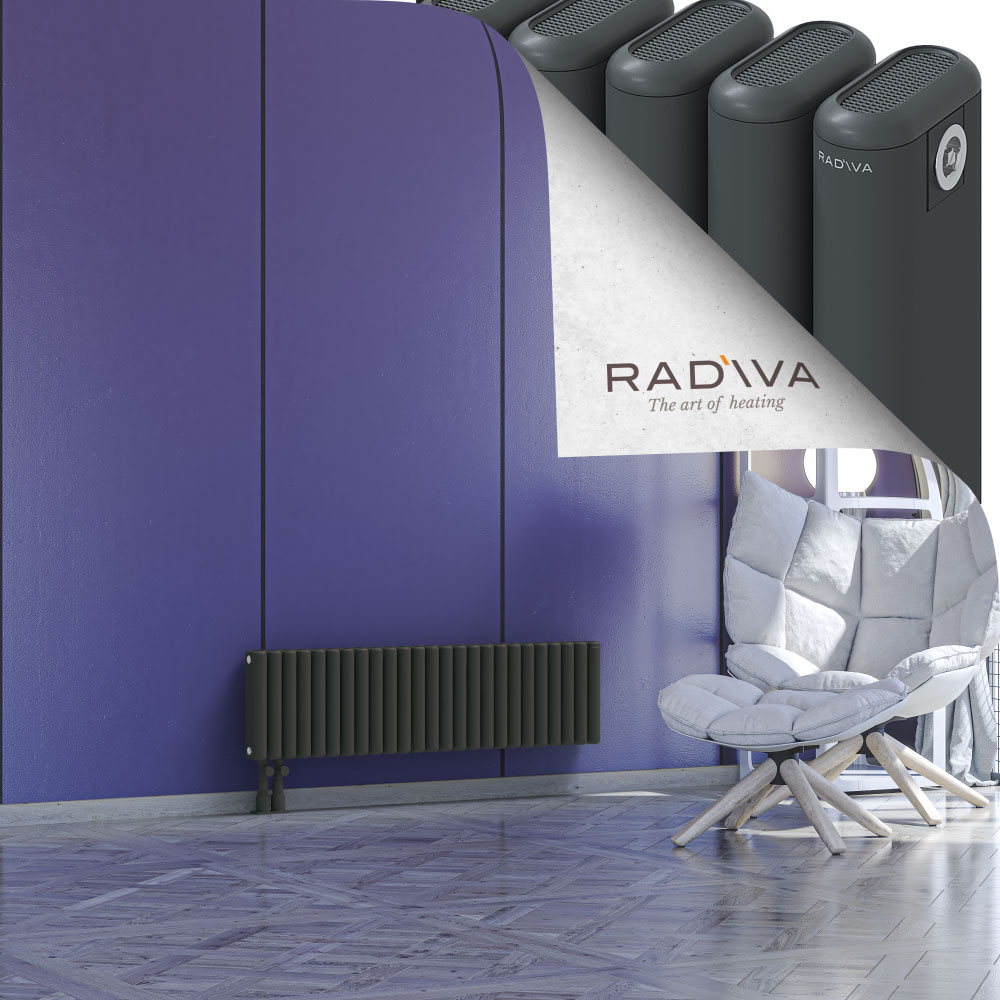 Kotto Aluminium Radiator 300x1121 Dark Anthracite - 3