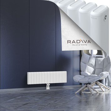 Kotto Aluminium Radiator 300x1121 White Bottom Middle 50mm