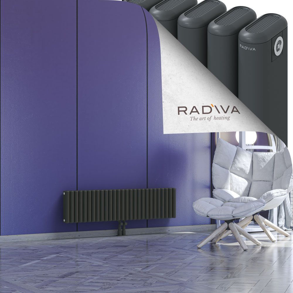 Kotto Aluminium Radiator 300x1211 Dark Anthracite - 2