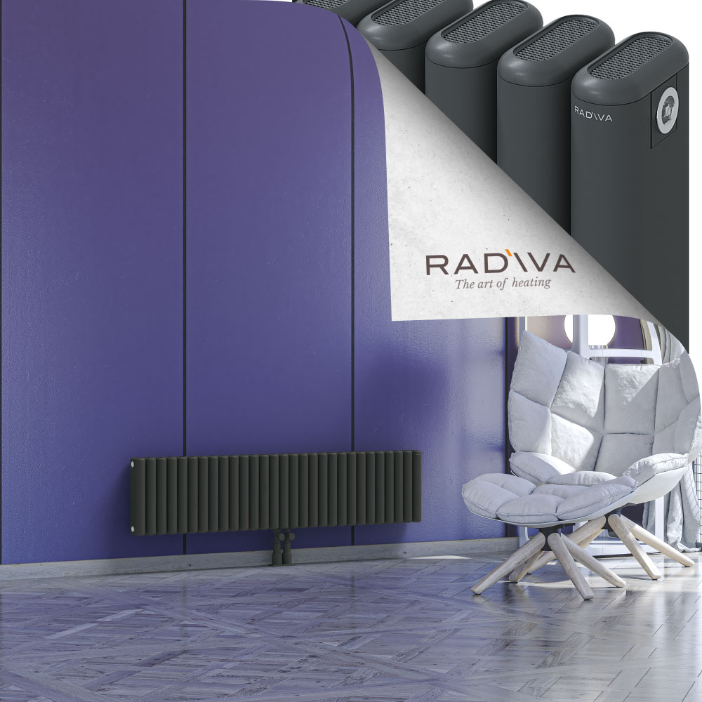 Kotto Aluminium Radiator 300x1301 Dark Anthracite - 2