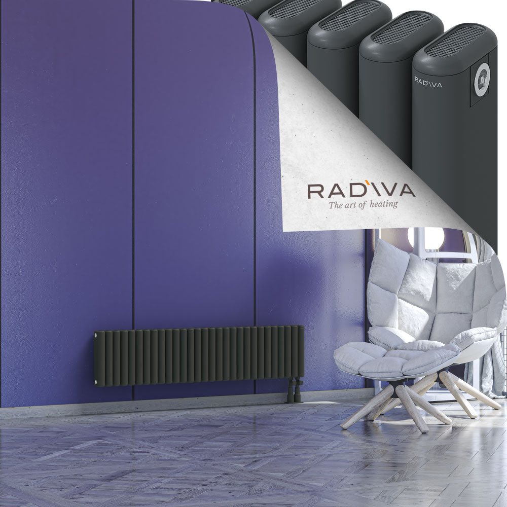 Kotto Aluminium Radiator 300x1301 Dark Anthracite - 4