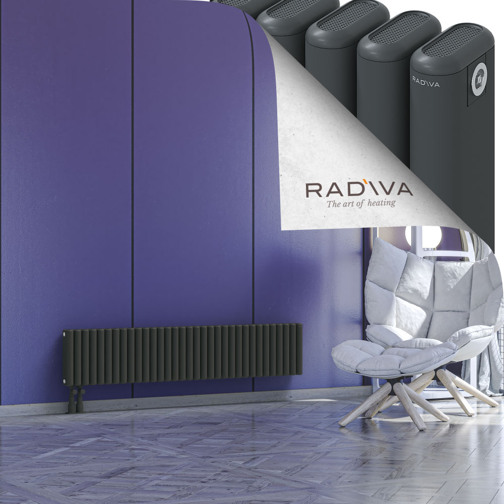Kotto Aluminium Radiator 300x1481 Dark Anthracite - 3