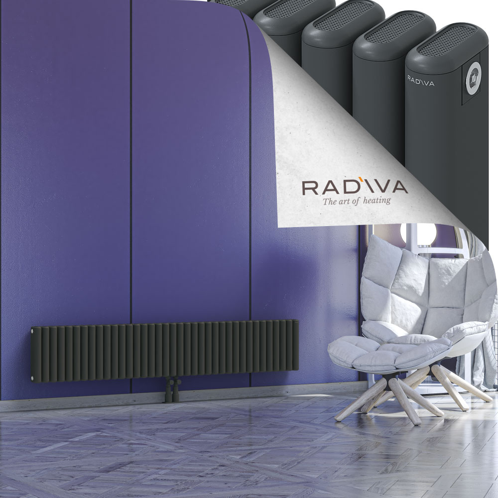 Kotto Aluminium Radiator 300x1661 Dark Anthracite - 2